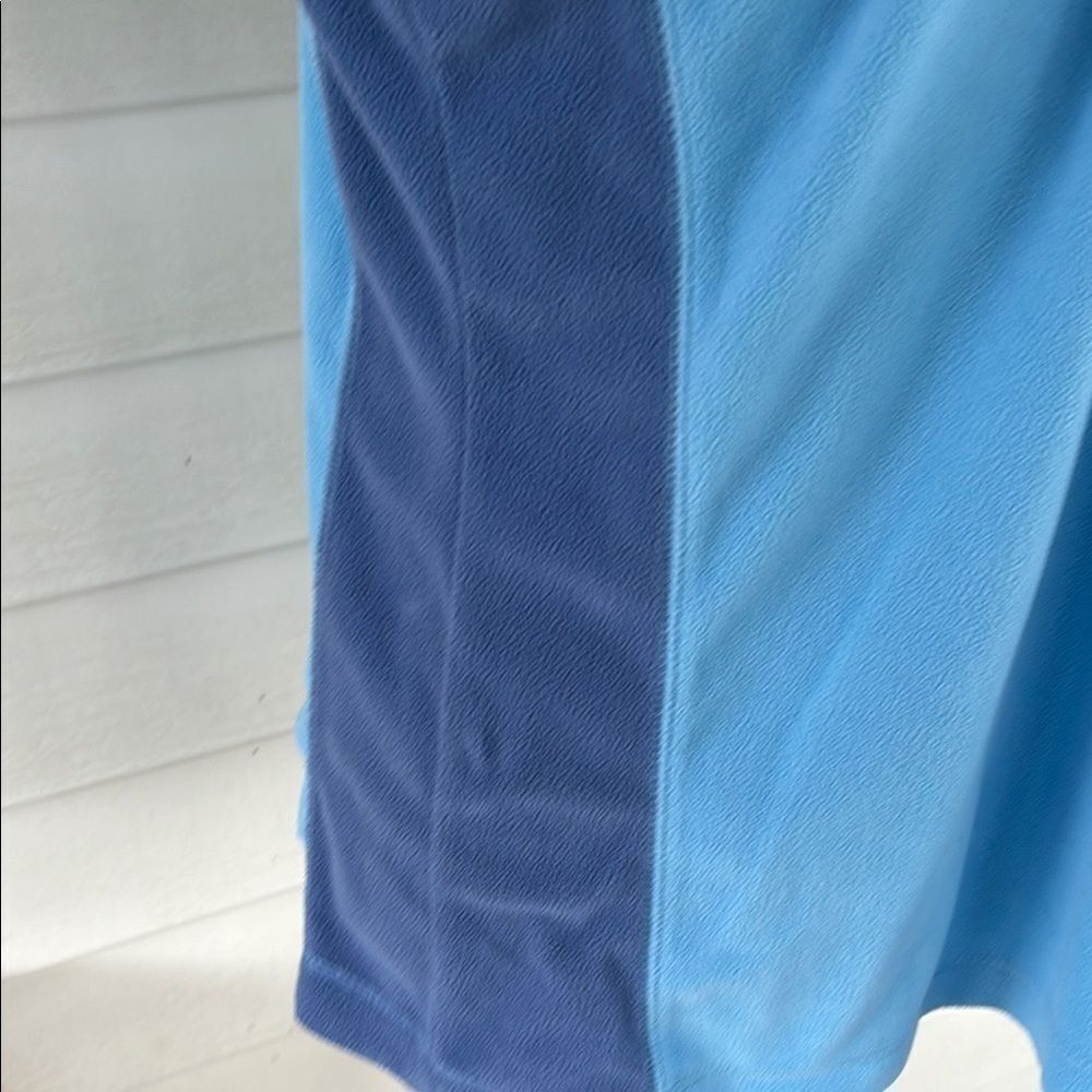 Women’s  Blue Quarter-Zip Sweater - Picture 4 of 6